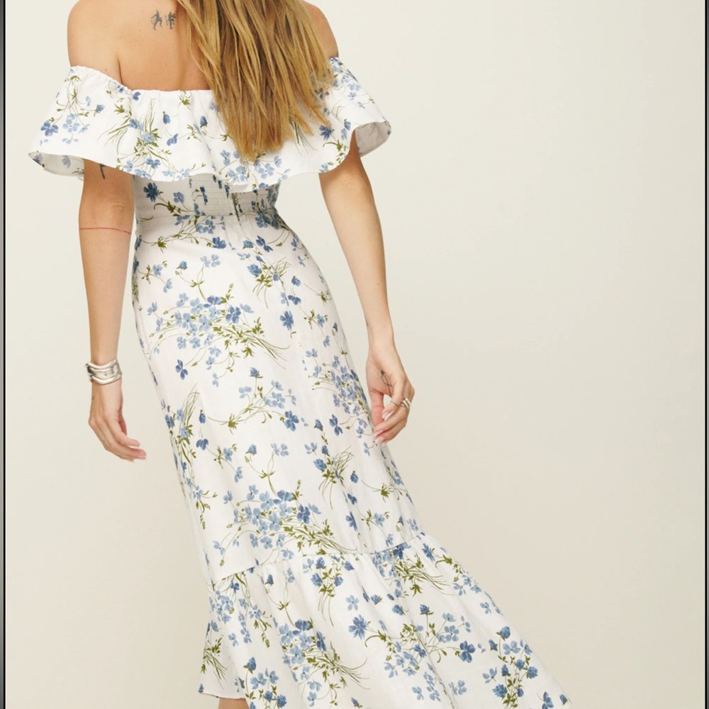 NWT Reformation Baela Linen Dress